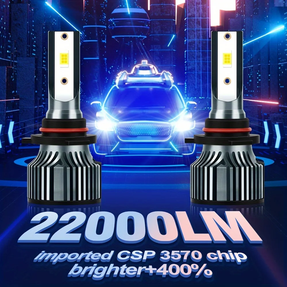 9005 Led Headlight Bulbs 22000Lm HB3 High Low Beam 6000K White 400% Brighter Than Halogen Durable Aluminum Fits 12-24V Vehicles
9005 Led Headlight Bulbs 22000Lm HB3 High Low Beam 6000K White 400% Brighter Than Halogen Durable Aluminum Fits 12-24V Vehicles
