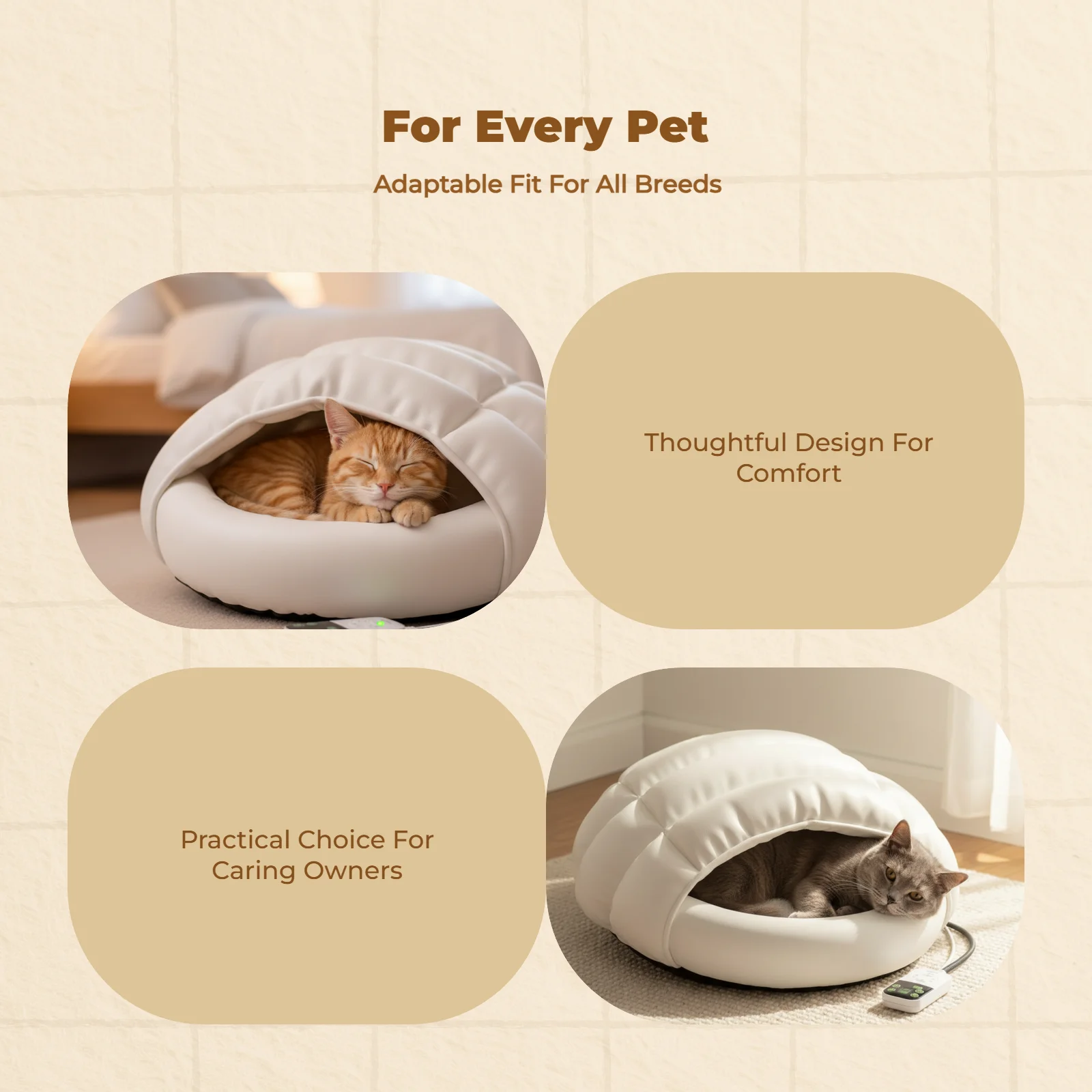 Cat House Thick Round Bed Provides Warmth Indoor Use
Cat House Thick Round Bed Provides Warmth Indoor Use