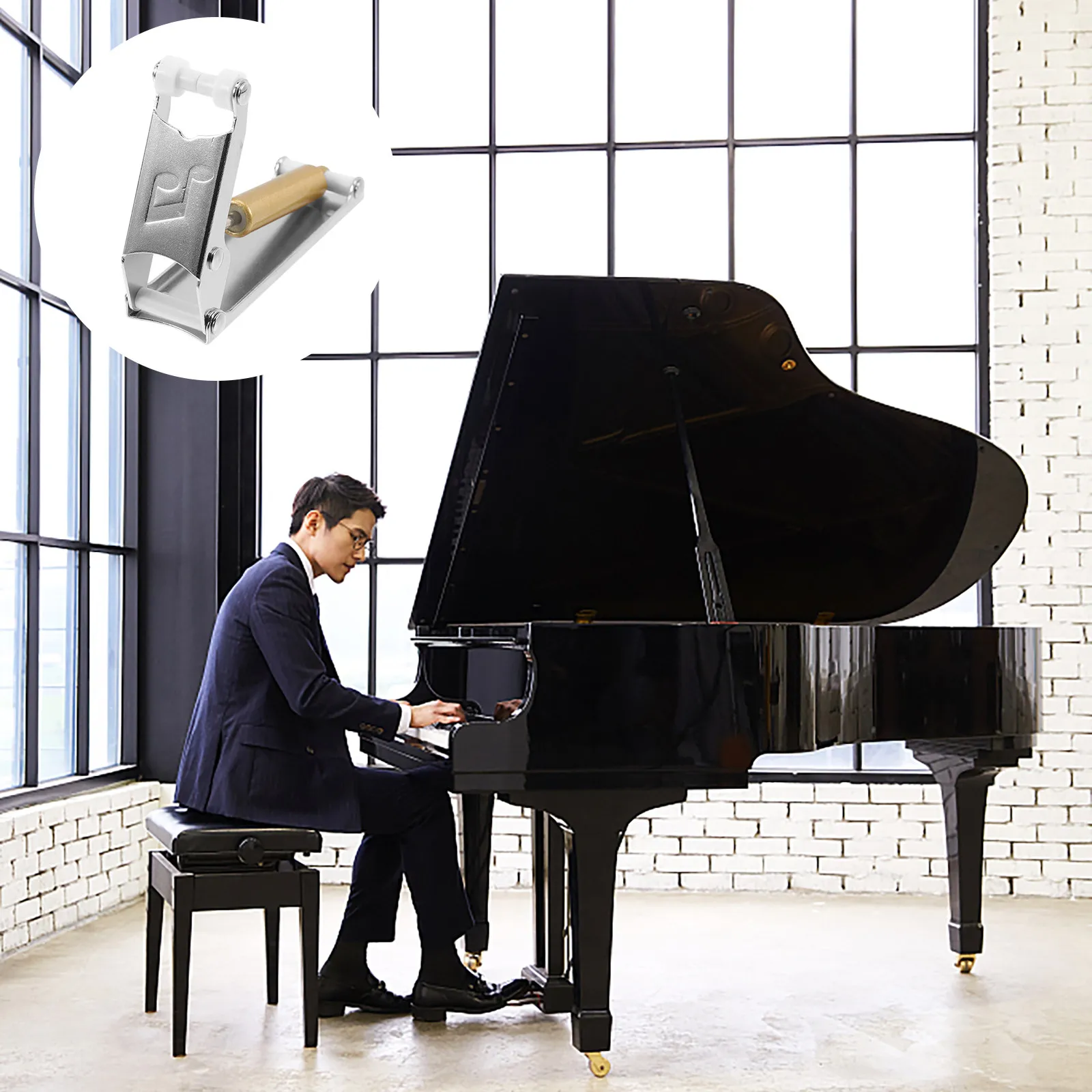 Piano Slow Fall Device Aluminum Alloy Heavy Lid Slow Closing Fall Device Piano Keyboard Cover Anti Pinch Accessory
Piano Slow Fall Device Aluminum Alloy Heavy Lid Slow Closing Fall Device Piano Keyboard Cover Anti Pinch Accessory