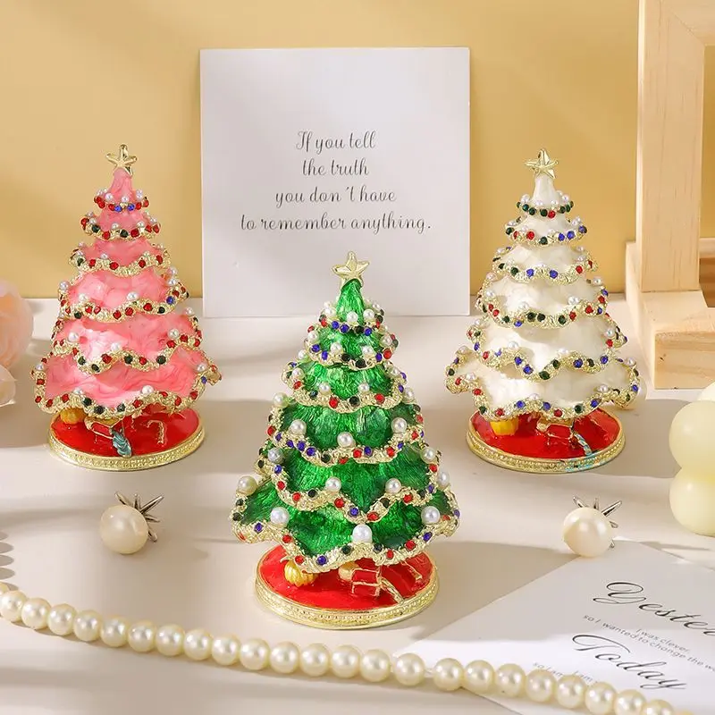 Cloisonné Enamel Christmas Tree Miniature Jewelry Box Vintage Rings Storage Boxes Home Decor Ornaments Festival Birthday Gifts
Cloisonné Enamel Christmas Tree Miniature Jewelry Box Vintage Rings Storage Boxes Home Decor Ornaments Festival Birthday Gifts