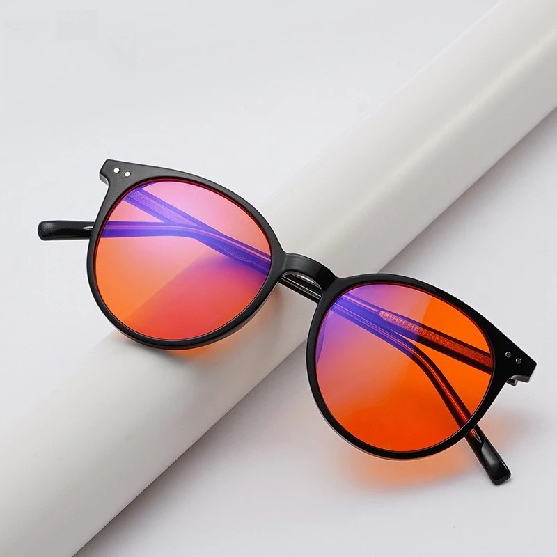 New Anti-Blue Light Glasses Wine Red Orange Lens Radiation Protection with Melatonin for Better Sleep TR90 Eyeglass Frames
New Anti-Blue Light Glasses Wine Red Orange Lens Radiation Protection with Melatonin for Better Sleep TR90 Eyeglass Frames