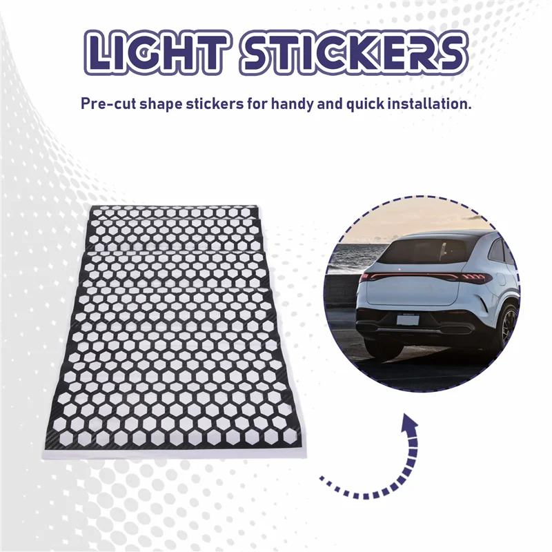 L39A-Car Rear Tail Light Lamp Stickers Honeycomb Type Decal Carbon Fiber Style 48 X 30Cm
L39A-Car Rear Tail Light Lamp Stickers Honeycomb Type Decal Carbon Fiber Style 48 X 30Cm