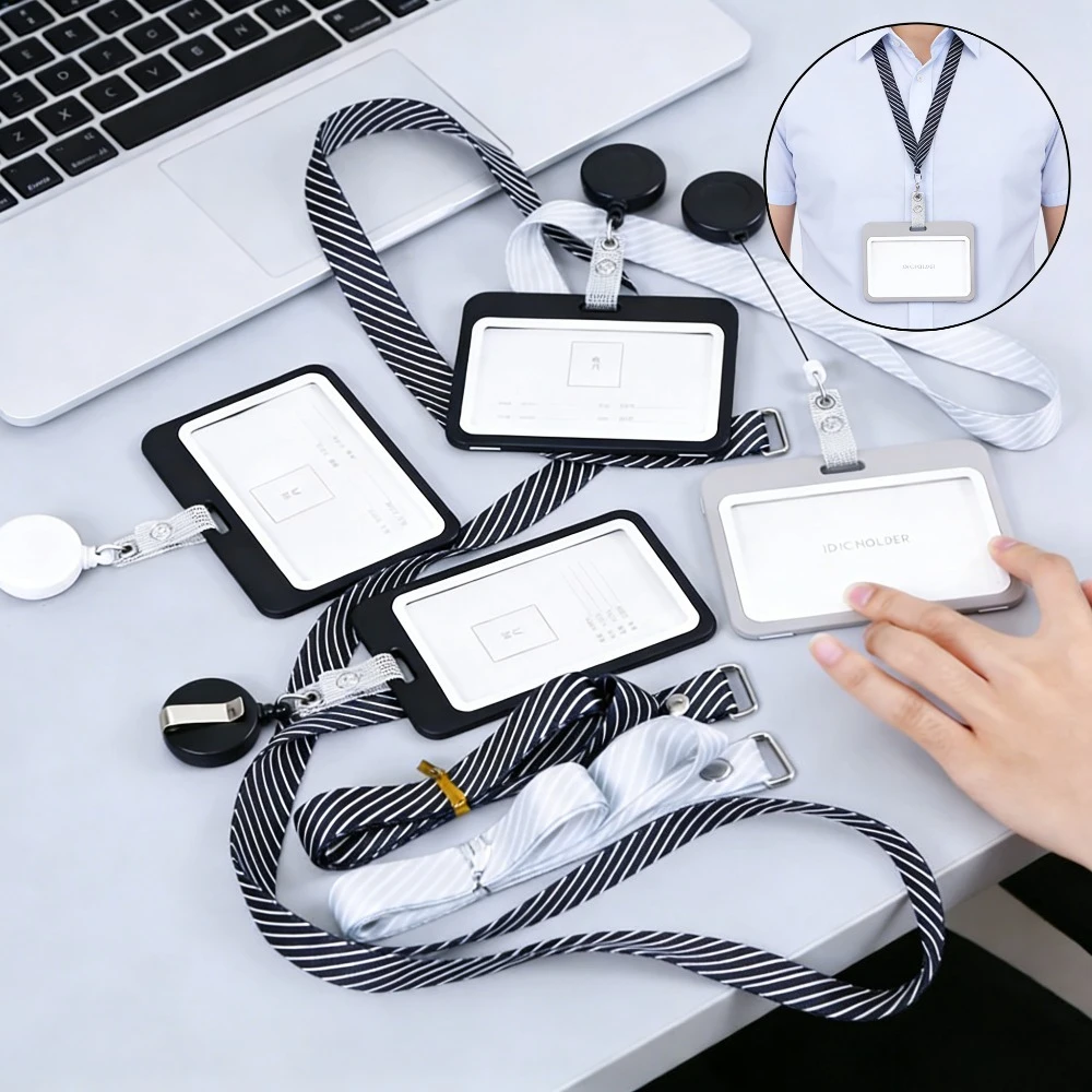 ID Pass Badge Holder Lanyard Clip Exhibition ID Tag Credit Work Card Cover Sleeve Protector Badge Reel Retractable for Staff
ID Pass Badge Holder Lanyard Clip Exhibition ID Tag Credit Work Card Cover Sleeve Protector Badge Reel Retractable for Staff
