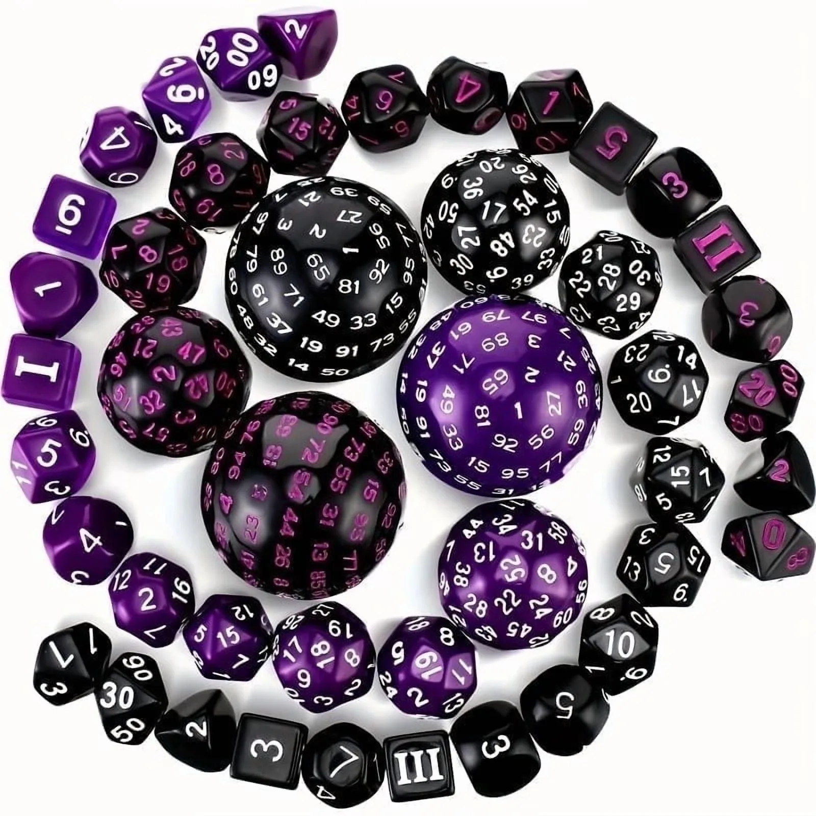 DND Polyhedron D3-D100 Dice Set (15 pieces) for Roleplaying Tabletop Game with Drawstring Pouch
DND Polyhedron D3-D100 Dice Set (15 pieces) for Roleplaying Tabletop Game with Drawstring Pouch
