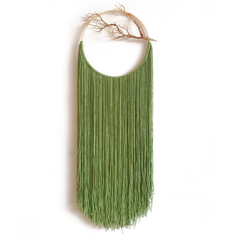 Handmade creative gift dream catcher Nordic wedding dress photo background Mori Zen simulation tree branch fringed tapestry pain
Handmade creative gift dream catcher Nordic wedding dress photo background Mori Zen simulation tree branch fringed tapestry pain