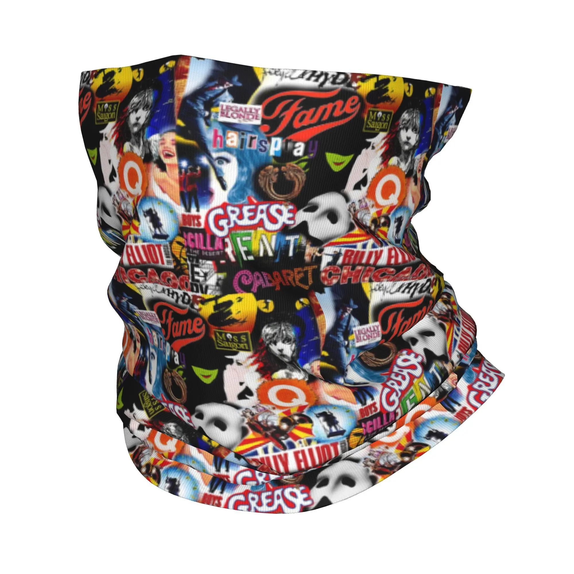 Бродвейский музыкальный коллаж, бандана, гетры с принтом, маска, шарф, универсальный велосипедный шарф для бега, унисекс, для взрослых, моющийся 
Бродвейский музыкальный коллаж, бандана, гетры с принтом, маска, шарф, универсальный велосипедный шарф для бега, унисекс, для взрослых, моющийся