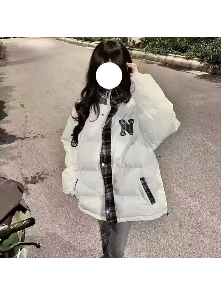 American High Street Retro Patchwork Plaid Stand Collar Men's Cotton Jaet Winter Loose Thi Warm Couple's Bread Coat
American High Street Retro Patchwork Plaid Stand Collar Men's Cotton Jaet Winter Loose Thi Warm Couple's Bread Coat