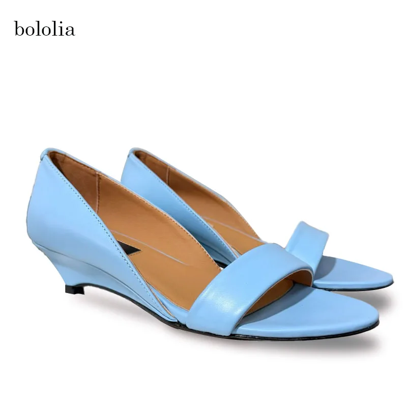 High Quality Women Genuine Leather Sexy Cover Heels Wedge Heels Slip On Sandals Temperament Party Shoes Wedding
High Quality Women Genuine Leather Sexy Cover Heels Wedge Heels Slip On Sandals Temperament Party Shoes Wedding