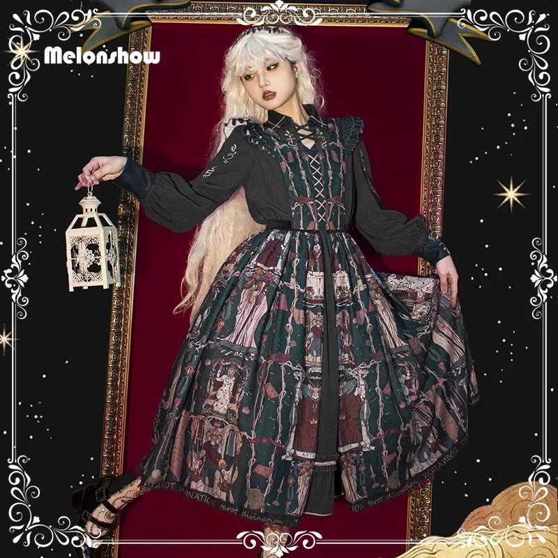 Melonshow Victorian Gothic Lolita Dress WomenTarot Style Party Dresses loli dress Princess Dress lolita fashion
Melonshow Victorian Gothic Lolita Dress WomenTarot Style Party Dresses loli dress Princess Dress lolita fashion