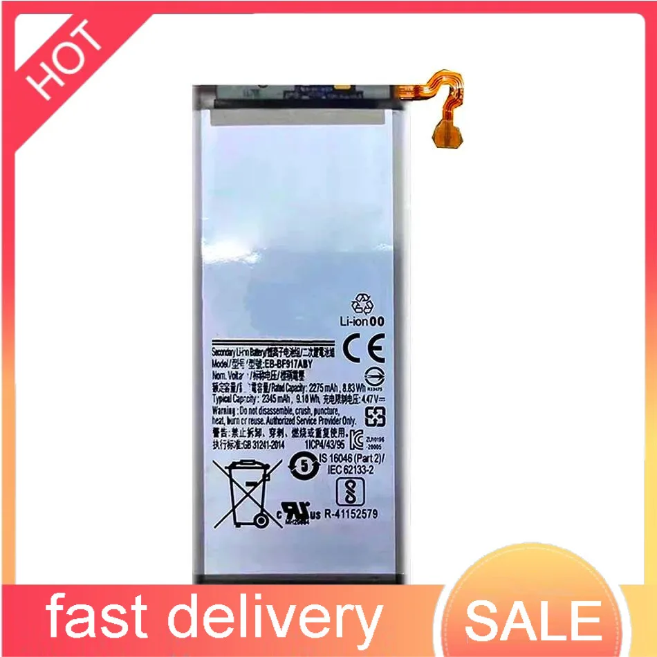 EB-BF917ABY Надежная замена 2275 мАч для Samsung Galaxy Z Fold 2 Fold2 5G SM-F916 аккумулятор мобильного телефона
EB-BF917ABY Надежная замена 2275 мАч для Samsung Galaxy Z Fold 2 Fold2 5G SM-F916 аккумулятор мобильного телефона