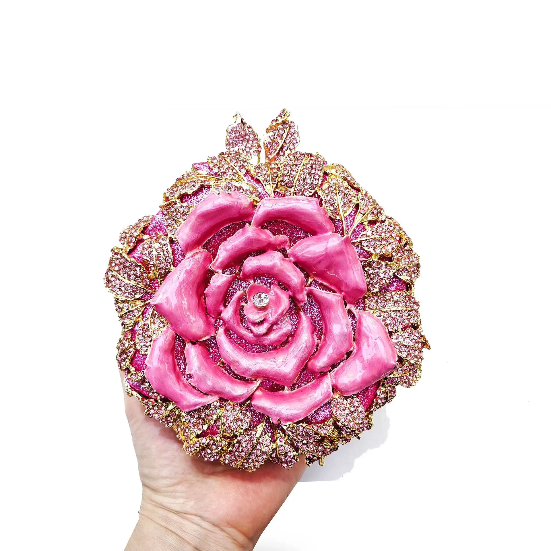 Round 3D Floral Women's Diamond Handbags Lady Clutches BagsRhinestones Evening Bags Bridal Stones Clutch Party Wedding Purse
Round 3D Floral Women's Diamond Handbags Lady Clutches BagsRhinestones Evening Bags Bridal Stones Clutch Party Wedding Purse