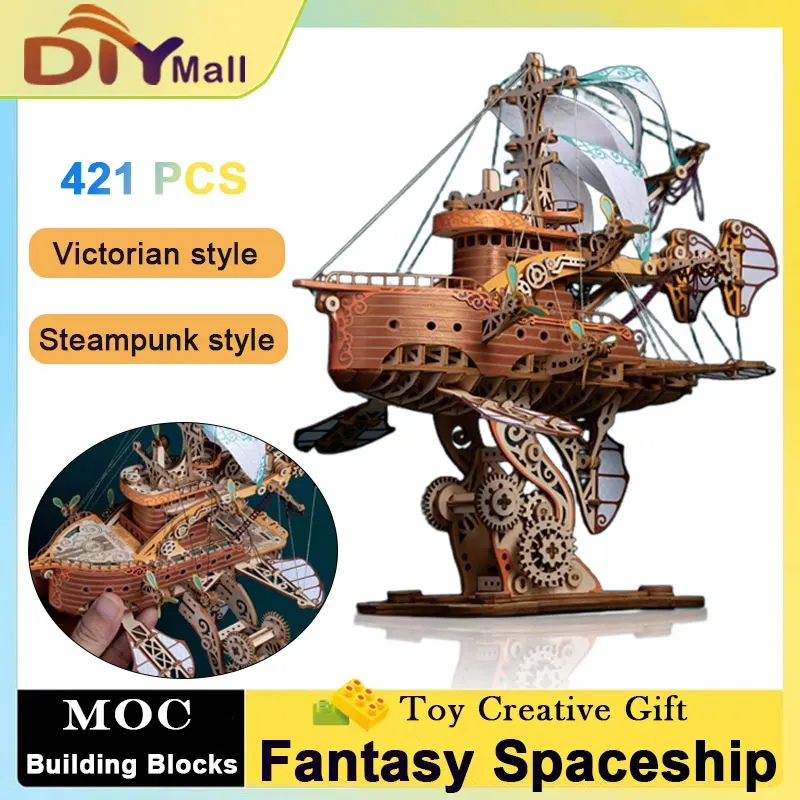 Стимпанк DIY 3D деревянный пазл 421 шт. фантастическая модель космического корабля наборы строительных блоков сборка головоломки игрушки для детей подарок для взрослых
Стимпанк DIY 3D деревянный пазл 421 шт. фантастическая модель космического корабля наборы строительных блоков сборка головоломки игрушки для детей подарок для взрослых