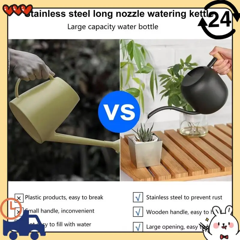 1200ML Watering Can Stainless Steel Long Spout Large Capacity Wooden Handle Plants Flowers Watering Pot Gardening
1200ML Watering Can Stainless Steel Long Spout Large Capacity Wooden Handle Plants Flowers Watering Pot Gardening