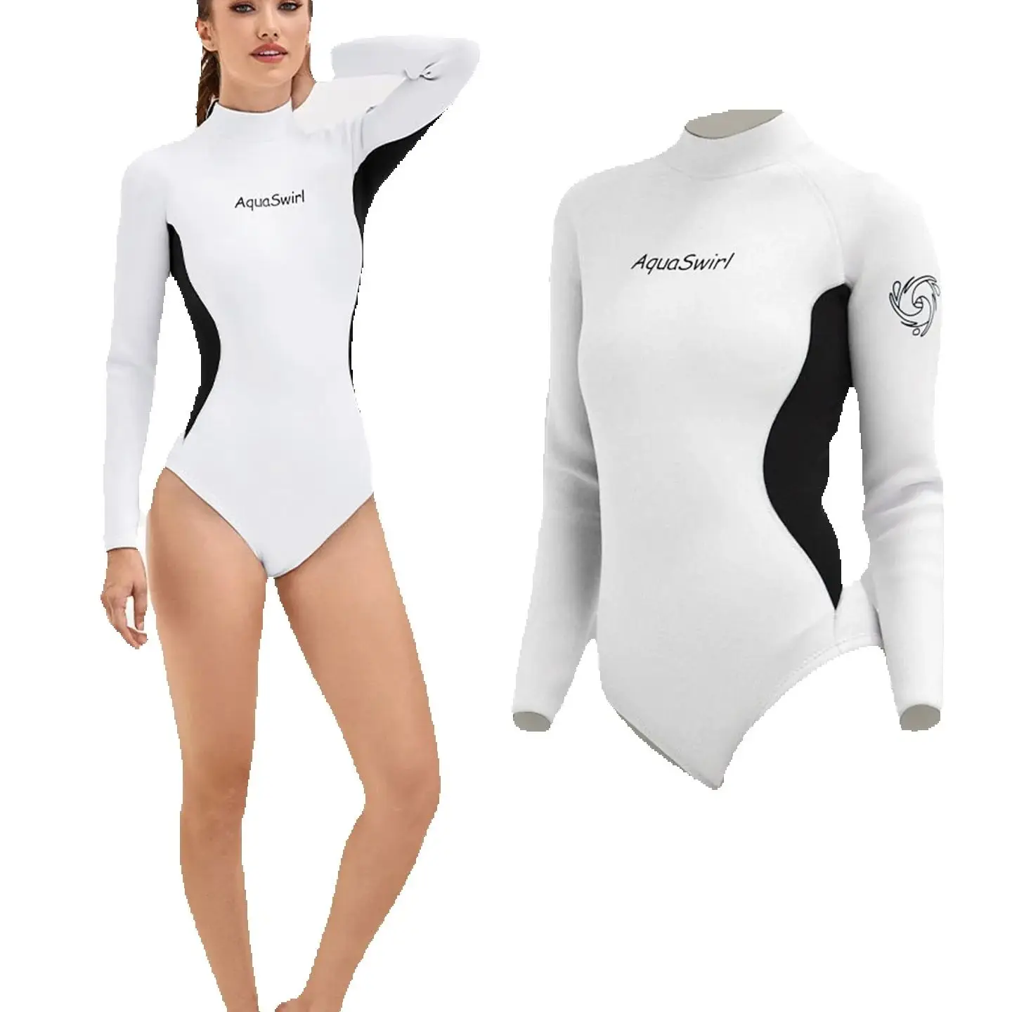 Super Elastic CR 2.5mm Neoprene One Piece Bikini Wetsuit Women Long Sleeve Diving Suit Sun-proof Surfing Snorkeling Swimwear
Super Elastic CR 2.5mm Neoprene One Piece Bikini Wetsuit Women Long Sleeve Diving Suit Sun-proof Surfing Snorkeling Swimwear