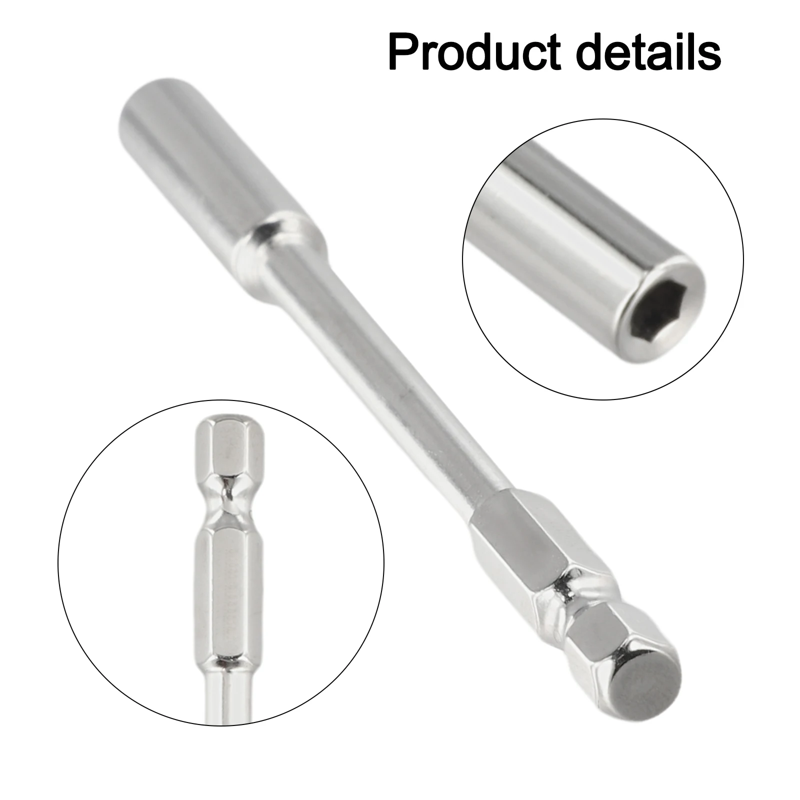 Металлический удлинитель для бит 100 мм с 6 гнездами под хвостовик 35 мм для отверточных насадок, обеспечивающий стабильную и нескользящую фиксацию винтов
Металлический удлинитель для бит 100 мм с 6 гнездами под хвостовик 35 мм для отверточных насадок, обеспечивающий стабильную и нескользящую фиксацию винтов