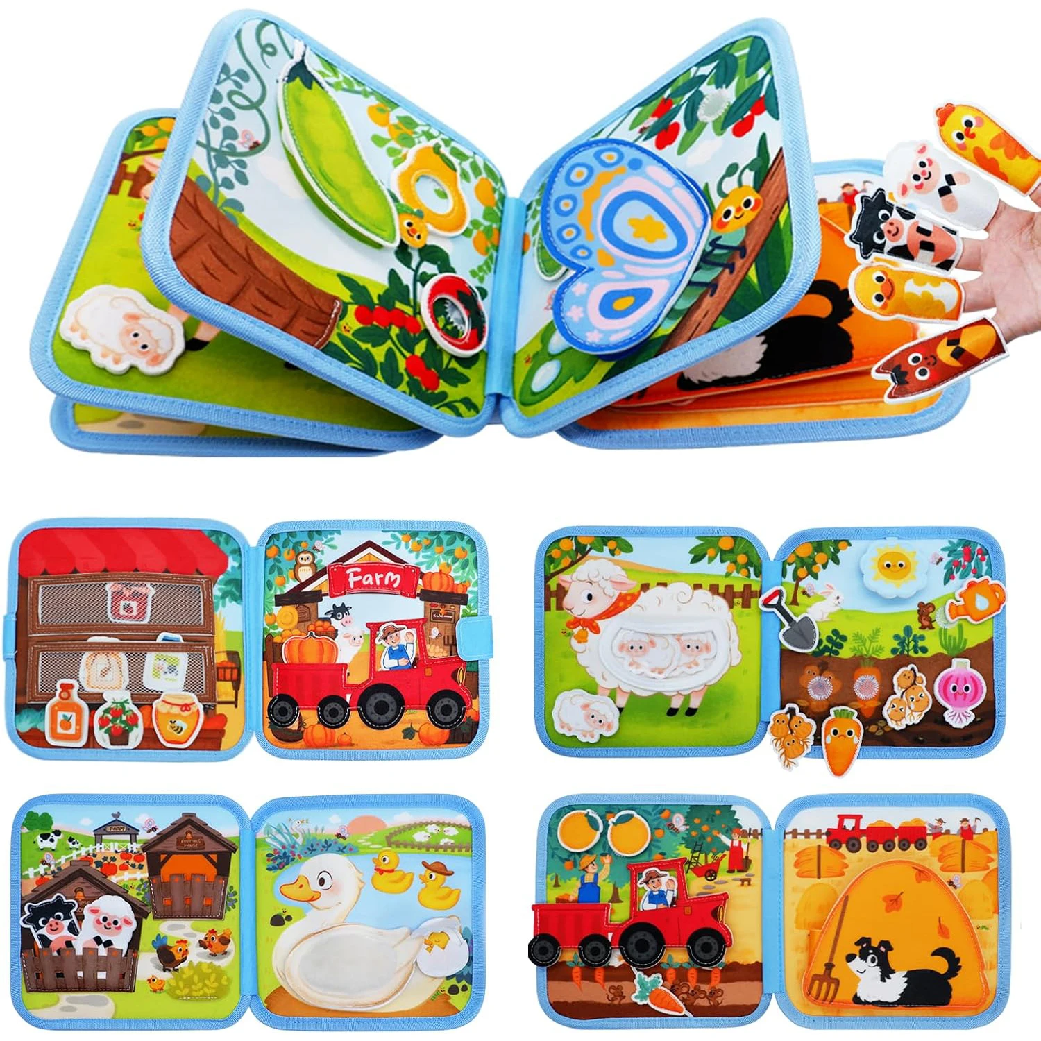 Busy Book for Toddlers Montessori Toys Sensory Activity Busy Board, Travel Toy Educational Fine Motor Skills Learning Toy Gifts
Busy Book for Toddlers Montessori Toys Sensory Activity Busy Board, Travel Toy Educational Fine Motor Skills Learning Toy Gifts