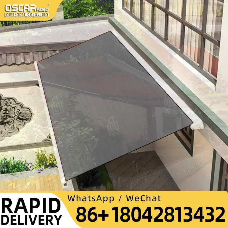 Outdoor Remote Control Aluminum Frame PVC Coated Polyester Sail for Patio Garden Balcony Retractable Awning
Outdoor Remote Control Aluminum Frame PVC Coated Polyester Sail for Patio Garden Balcony Retractable Awning