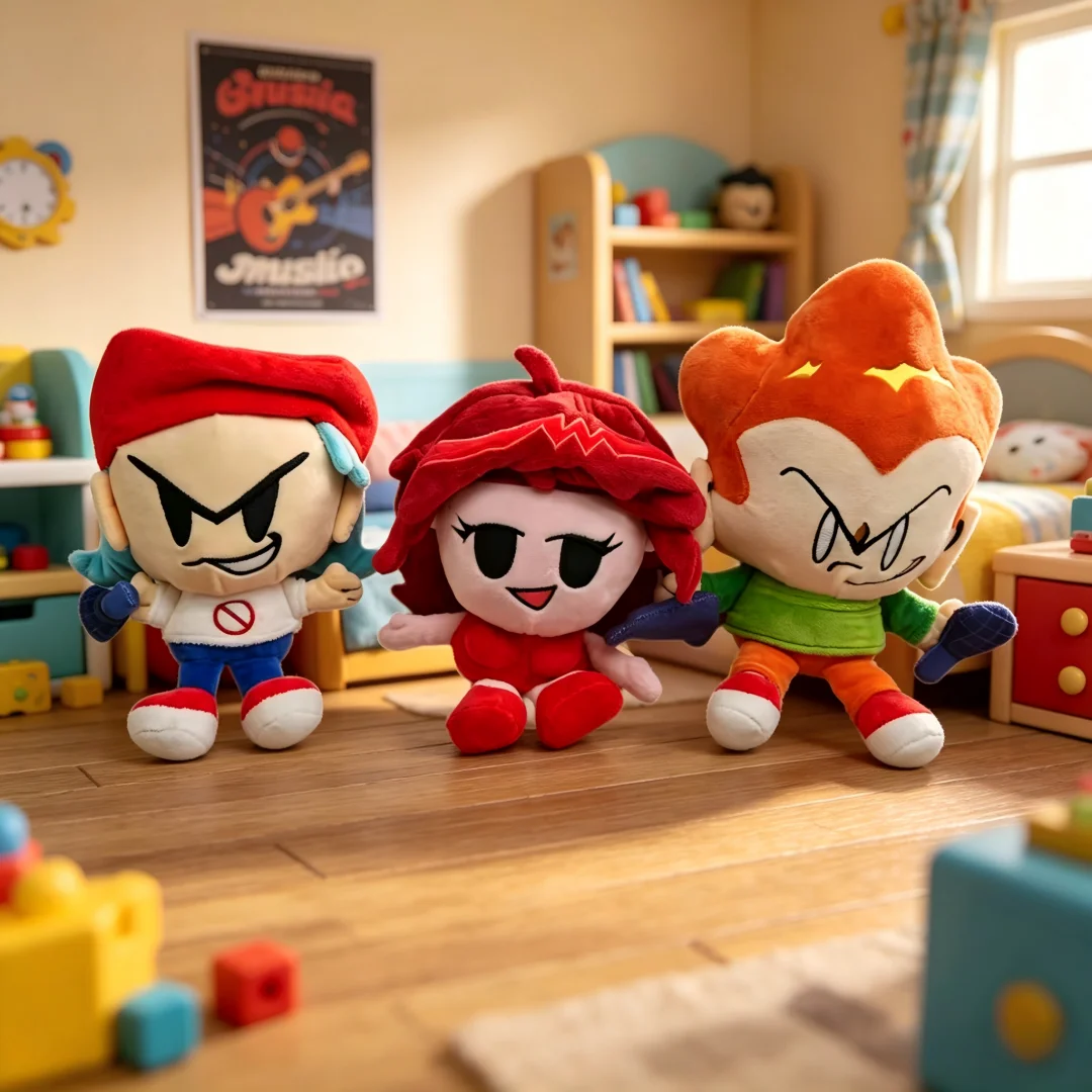 Soft Friday Night Funkin Plush Toys Set Of Three Cute Cartoon Characters Stuffed Dolls For Kids Birthday Party Decoration
Soft Friday Night Funkin Plush Toys Set Of Three Cute Cartoon Characters Stuffed Dolls For Kids Birthday Party Decoration