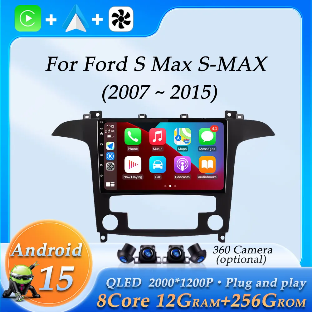 Car Radio Video Audio Multimedia Player for Ford S-MAX S MAX 2007 - 2015 Wireless CarPlay Split Screen GPS Navigation DSP Stereo
Car Radio Video Audio Multimedia Player for Ford S-MAX S MAX 2007 - 2015 Wireless CarPlay Split Screen GPS Navigation DSP Stereo