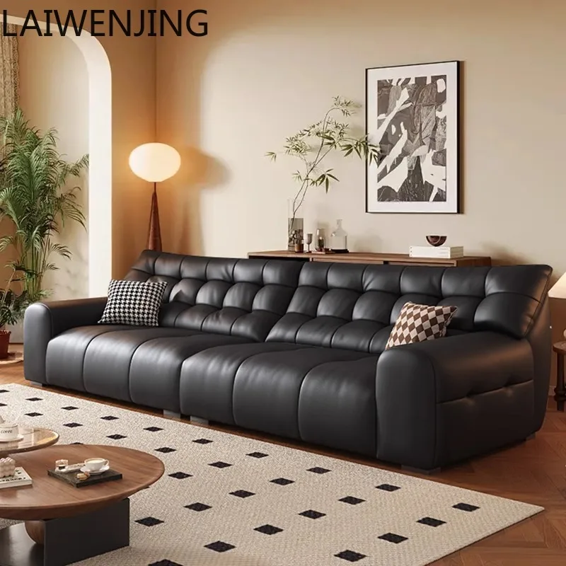 MJY Italian minimalist leather sofa first layer cowhide small apartment black leather art sofa
MJY Italian minimalist leather sofa first layer cowhide small apartment black leather art sofa