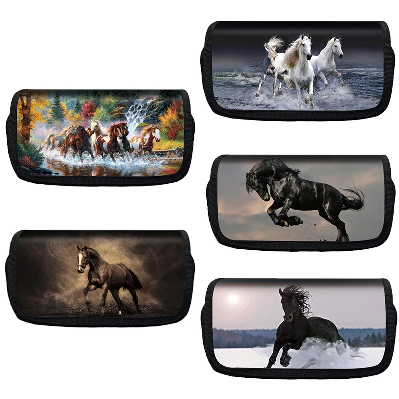 Animal Horse Print Pencil Case Women Cosmetic Bags Student Stationery Supply Pencil Holder Cartoon Purse Gift Cosmetic Case Bags
Animal Horse Print Pencil Case Women Cosmetic Bags Student Stationery Supply Pencil Holder Cartoon Purse Gift Cosmetic Case Bags