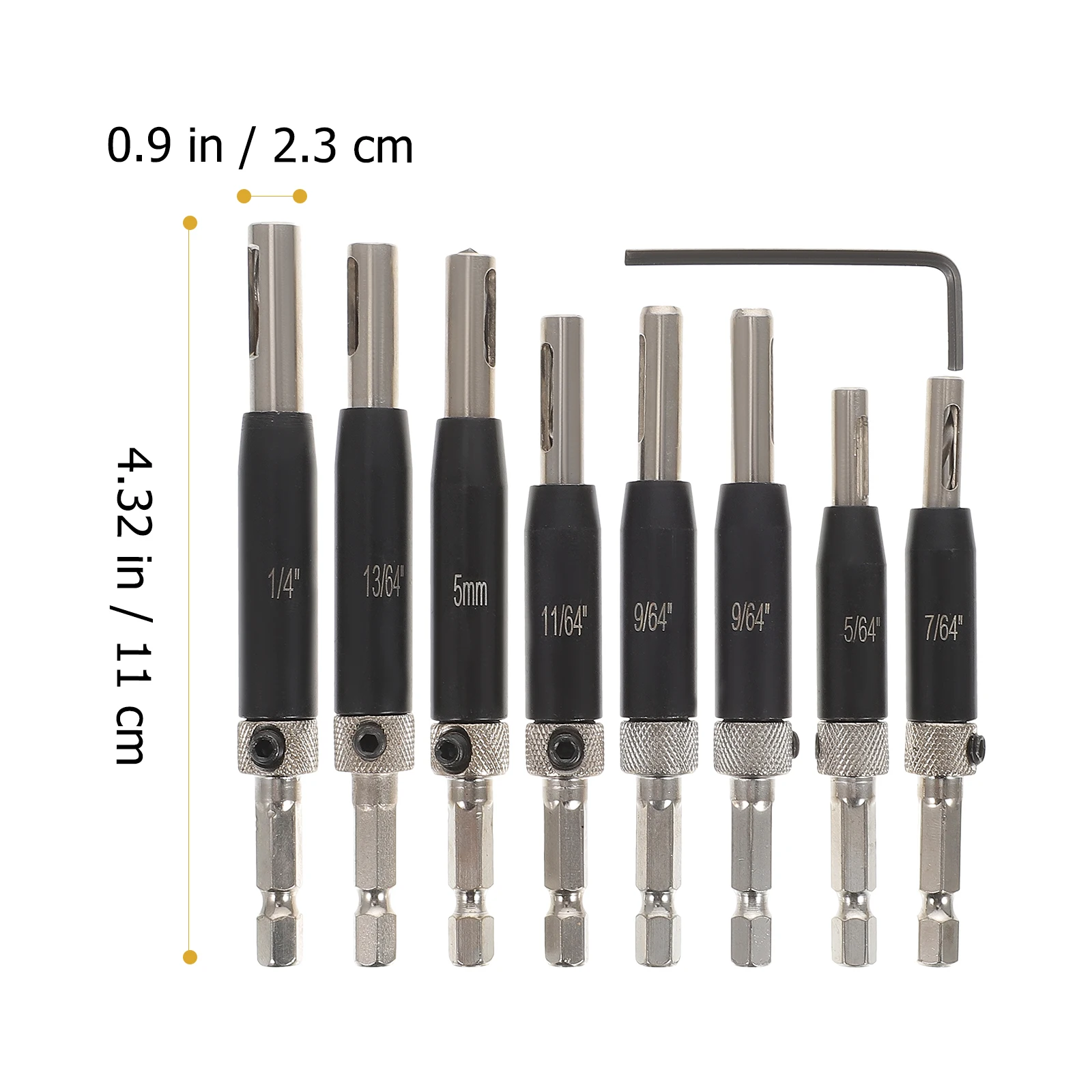 Self Centering Drill Bit Set 5 64'' 1 4'' for Door Hinge Woodworking Tools Cabinet Window Drill Bits Replacement
Self Centering Drill Bit Set 5 64'' 1 4'' for Door Hinge Woodworking Tools Cabinet Window Drill Bits Replacement