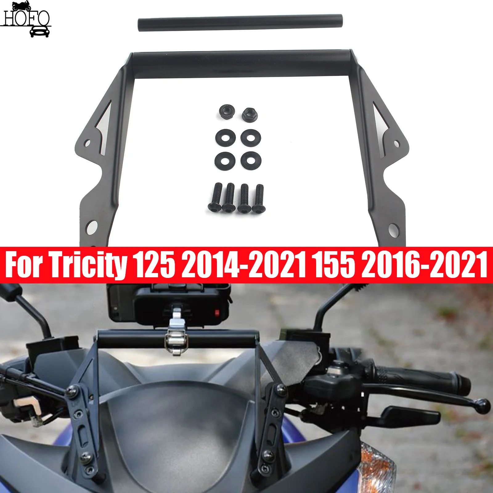 Phone GPS Btacket Stand Holder Navigation Support Plate For Tricity 125 2014-2021 155 2016-2021
Phone GPS Btacket Stand Holder Navigation Support Plate For Tricity 125 2014-2021 155 2016-2021