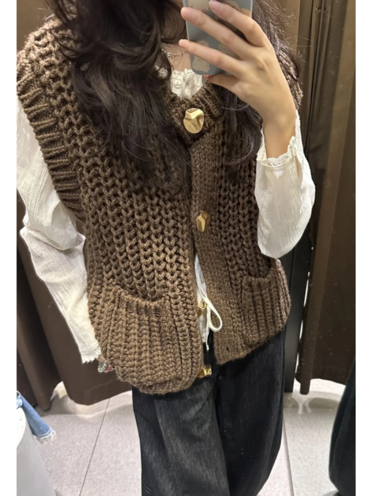 Browan Thi Needle вязаный свитер без рукавов, жилет, женская весенне-осенняя верхняя одежда, кардиган, универсальная длина
Browan Thi Needle вязаный свитер без рукавов, жилет, женская весенне-осенняя верхняя одежда, кардиган, универсальная длина