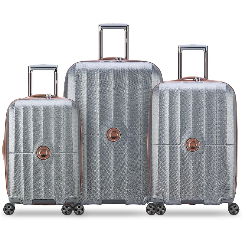 DELSEY PARIS St. Tropez Hardside Expandable Luggage with Spinner Wheels, Platinum, 3 Piece Set (21/24/28)
DELSEY PARIS St. Tropez Hardside Expandable Luggage with Spinner Wheels, Platinum, 3 Piece Set (21/24/28)