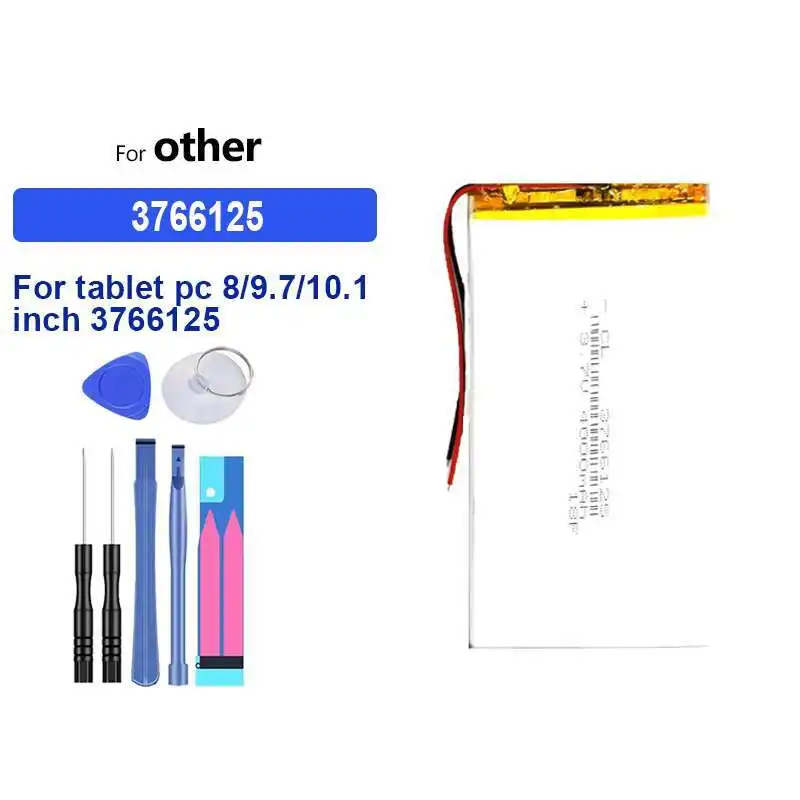 Reliable Replacement Laptop Battery 4000Mah For Tablet PC 8 9.7 10.1 Inch 3766125
Reliable Replacement Laptop Battery 4000Mah For Tablet PC 8 9.7 10.1 Inch 3766125