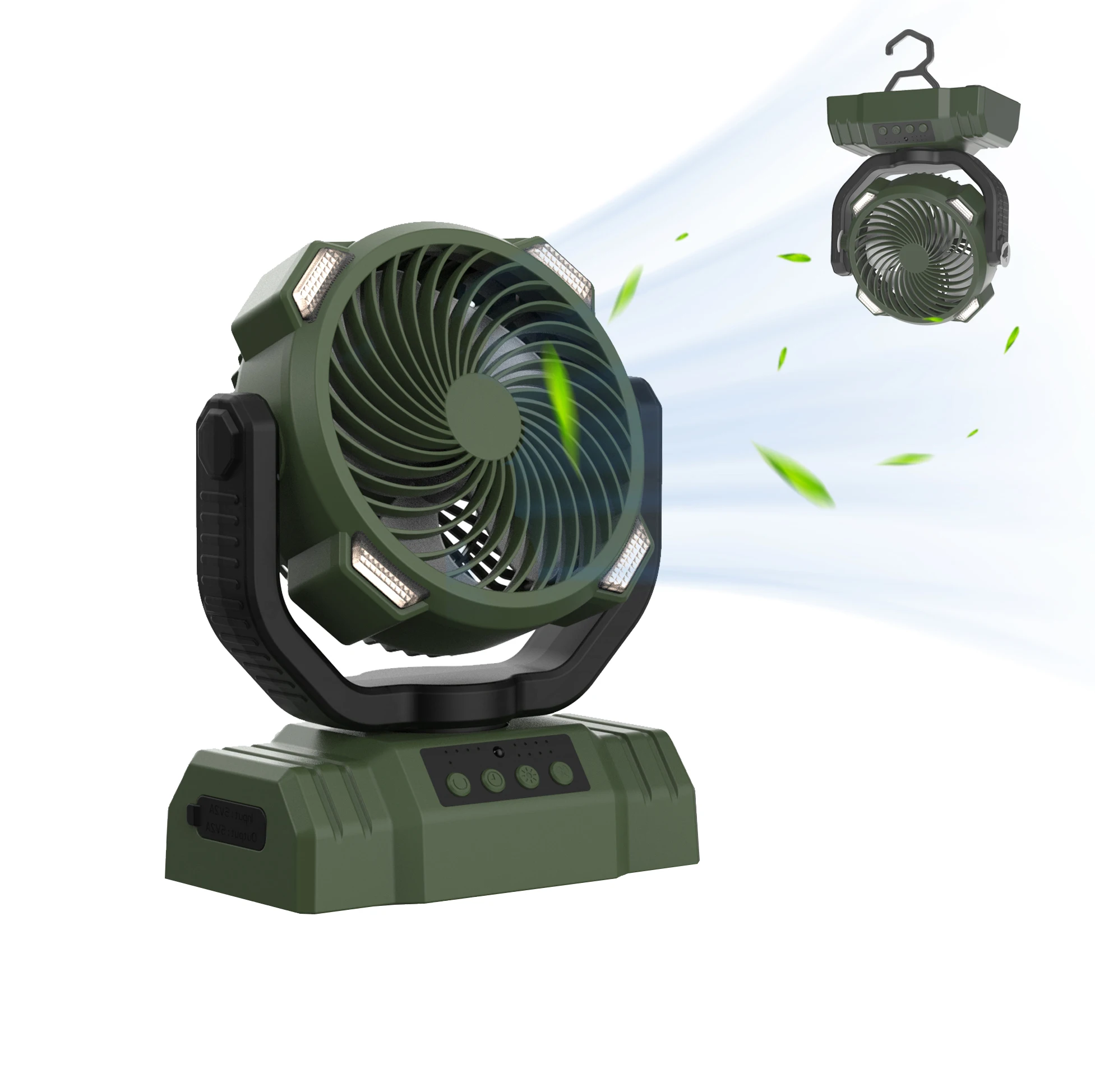 Tom Auto10000mah Portable Rechargeable Outdoor Camping Fan Usb Table Fan With Led Light and Power Bank
Tom Auto10000mah Portable Rechargeable Outdoor Camping Fan Usb Table Fan With Led Light and Power Bank