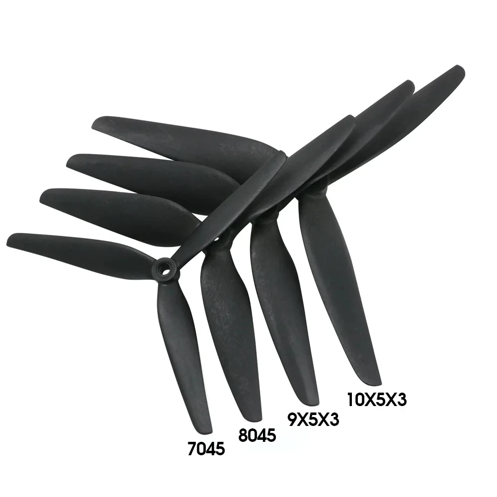 2Pairs 7045 8045 9050 1050 3-Blade Carbon Nylon Propeller Props CW CCW 7 inch 8 inch 9 inch 10 inch For RC Multirotor FPV Drone
2Pairs 7045 8045 9050 1050 3-Blade Carbon Nylon Propeller Props CW CCW 7 inch 8 inch 9 inch 10 inch For RC Multirotor FPV Drone
