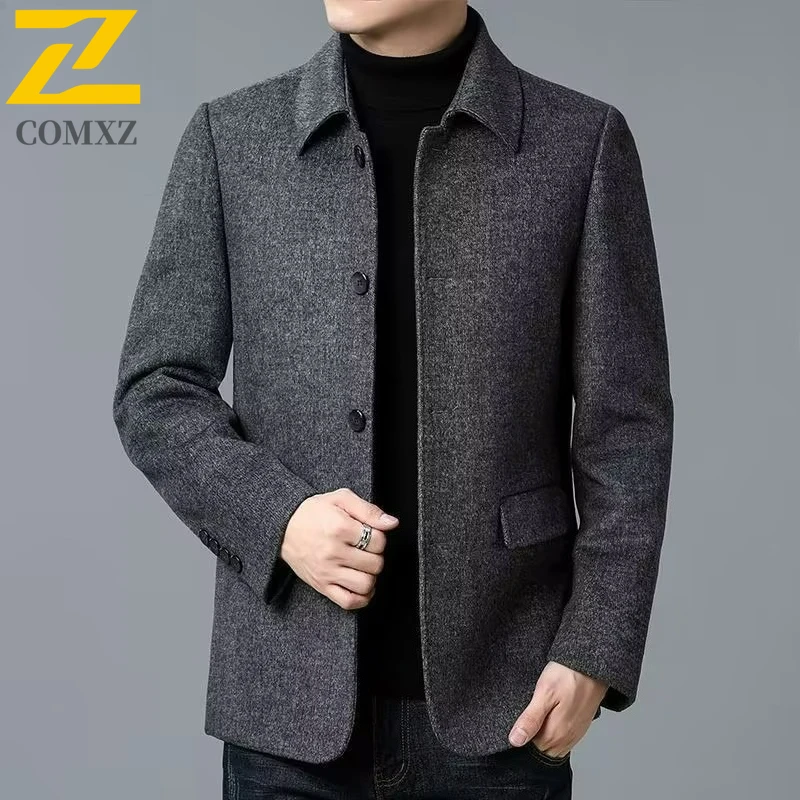 Мужская шерстяная куртка 2025, новая зимняя куртка с лацканами, деловое повседневное пальто, удобный плащ премиум-класса средней длины высокого качества
Мужская шерстяная куртка 2025, новая зимняя куртка с лацканами, деловое повседневное пальто, удобный плащ премиум-класса средней длины высокого качества