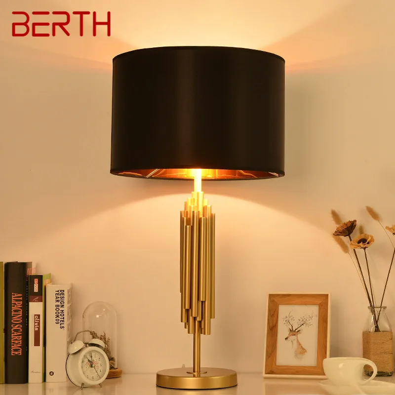 BERTH Contemporary Dimming Table Lamp LED Creative Classics Black Lampshade Desk Light for Home Living Room Bedroom
BERTH Contemporary Dimming Table Lamp LED Creative Classics Black Lampshade Desk Light for Home Living Room Bedroom