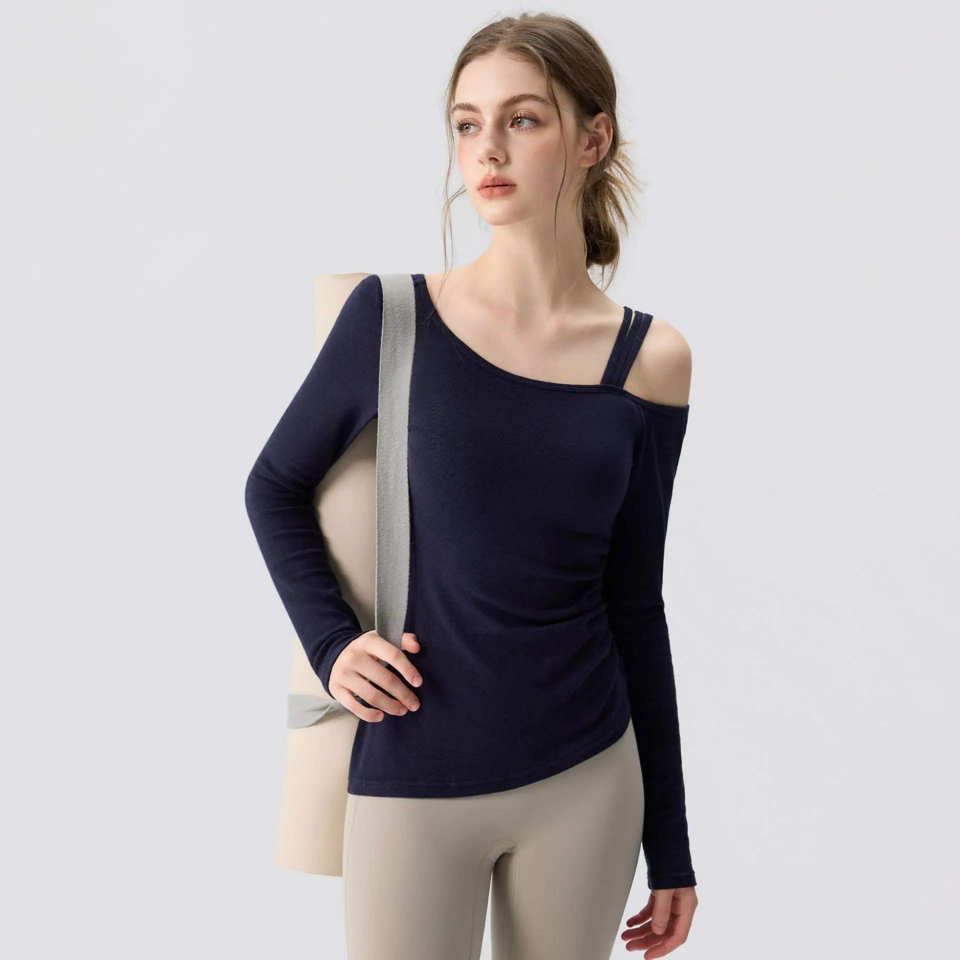 Autumn Winter Women Yoga Long Sleeve Off-shoulder Tops Sports Fitness Gym Pilates Training T-shirt Elastic Breathable Tops
Autumn Winter Women Yoga Long Sleeve Off-shoulder Tops Sports Fitness Gym Pilates Training T-shirt Elastic Breathable Tops