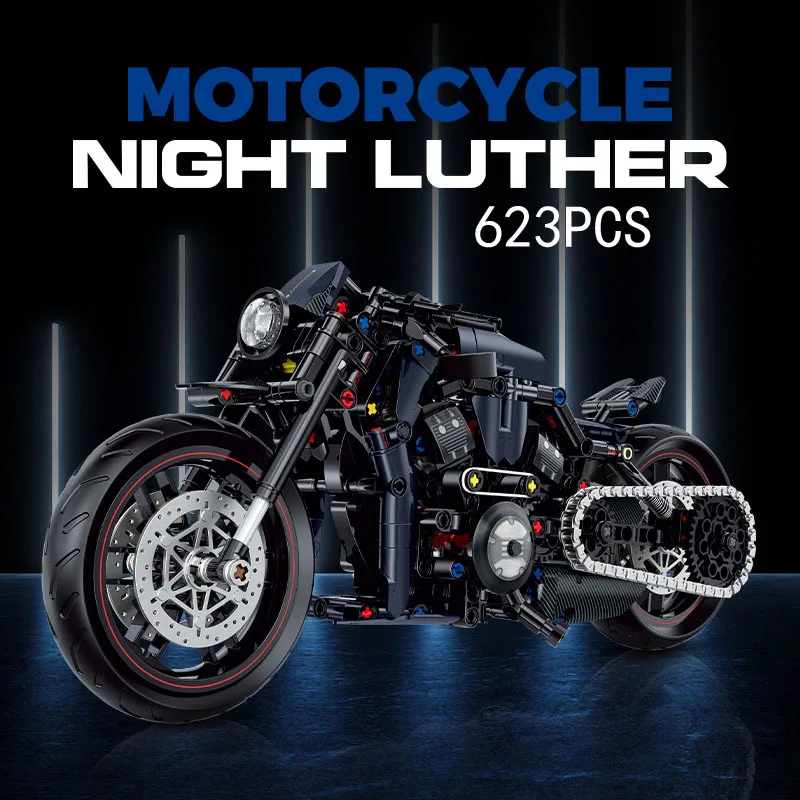 Technical 1:8 Scale Motorcycle Harleying Night Rod Building Block Motor Construction Model Bricks Motorbike Toys For Boys Gifts
Technical 1:8 Scale Motorcycle Harleying Night Rod Building Block Motor Construction Model Bricks Motorbike Toys For Boys Gifts
