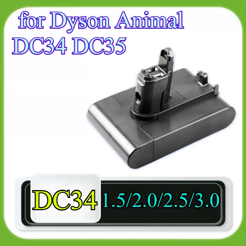 Сменный аккумулятор большой емкости 3000 мАч для Dyson Animal DC34 DC35, беспроводной пылесос для пылесоса для животных, литиевая батарея
Сменный аккумулятор большой емкости 3000 мАч для Dyson Animal DC34 DC35, беспроводной пылесос для пылесоса для животных, литиевая батарея