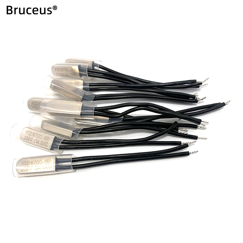 10PCS KSD9700 5A/250V 40-120 Degree Celsius Normally Closed Open Bimetal Disc Temperature Switch Thermostat Thermal Protector
10PCS KSD9700 5A/250V 40-120 Degree Celsius Normally Closed Open Bimetal Disc Temperature Switch Thermostat Thermal Protector