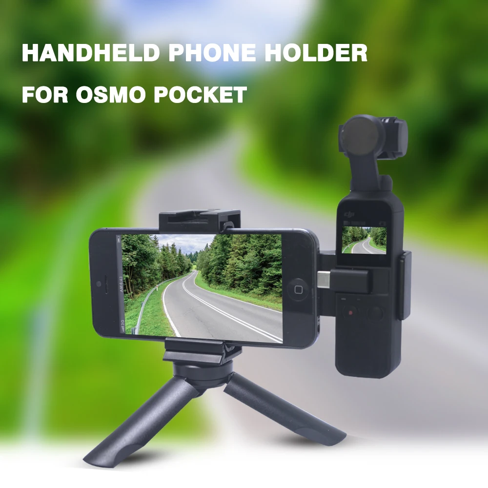 Mcoplus Phone Holder with Tripod for DJI OSMO Pocket 2/ Pocket1 and iPhone 14/13/12/11 Pro Max / Attaching Osmo Pocket Accessori
Mcoplus Phone Holder with Tripod for DJI OSMO Pocket 2/ Pocket1 and iPhone 14/13/12/11 Pro Max / Attaching Osmo Pocket Accessori