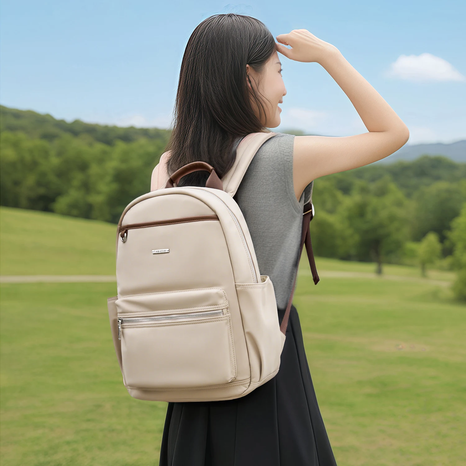 Fashion Oxford Travel Backpack Waterproof Women's Backpack Wear-Resistant Multiple Pockets Fit 14-Inch Laptop bolsos de mujer
Fashion Oxford Travel Backpack Waterproof Women's Backpack Wear-Resistant Multiple Pockets Fit 14-Inch Laptop bolsos de mujer