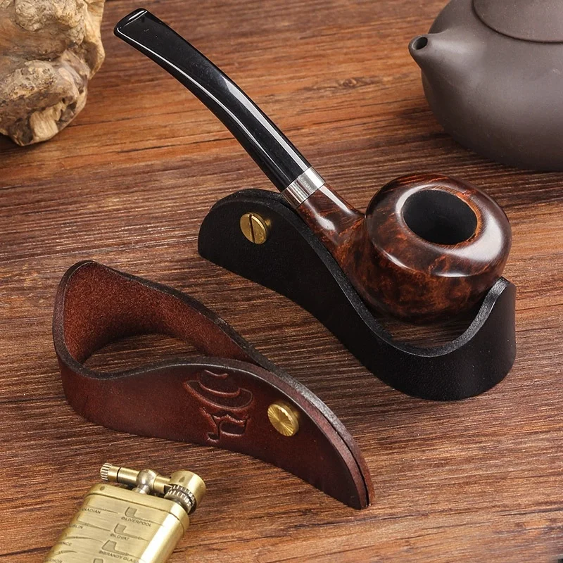 Leather Pipe Display Stand Home Pipe Holder Holster Cigar Holder Leather Holder
Leather Pipe Display Stand Home Pipe Holder Holster Cigar Holder Leather Holder