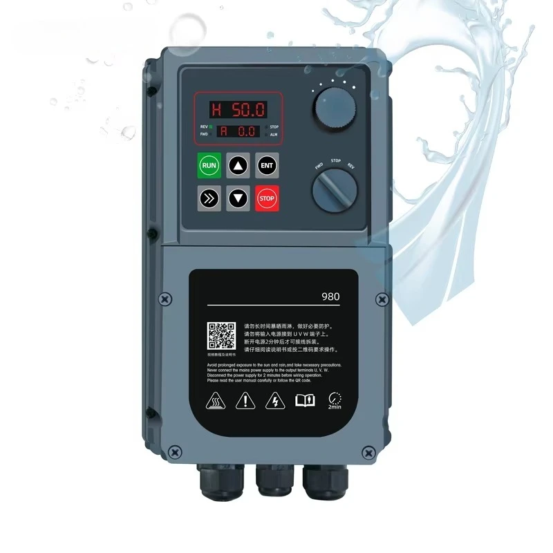 Hot Sale Variable Frequency Drive 2.2KW Waterproof Vfd for Water Pump 220v/380v Waterproof Frequency Converter 50hz to 60hz
Hot Sale Variable Frequency Drive 2.2KW Waterproof Vfd for Water Pump 220v/380v Waterproof Frequency Converter 50hz to 60hz