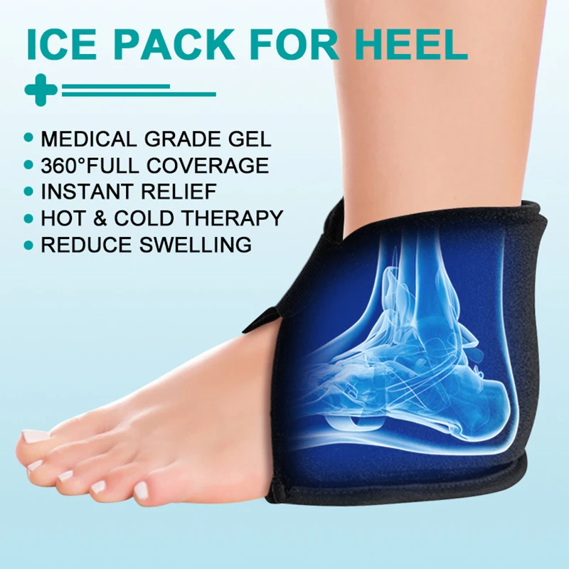Heel Ice Pack For Pain Relief Gel Ankle Ice Pack Wrap Hot&Cold Therapy For Injuries Sports Sprains
Heel Ice Pack For Pain Relief Gel Ankle Ice Pack Wrap Hot&Cold Therapy For Injuries Sports Sprains