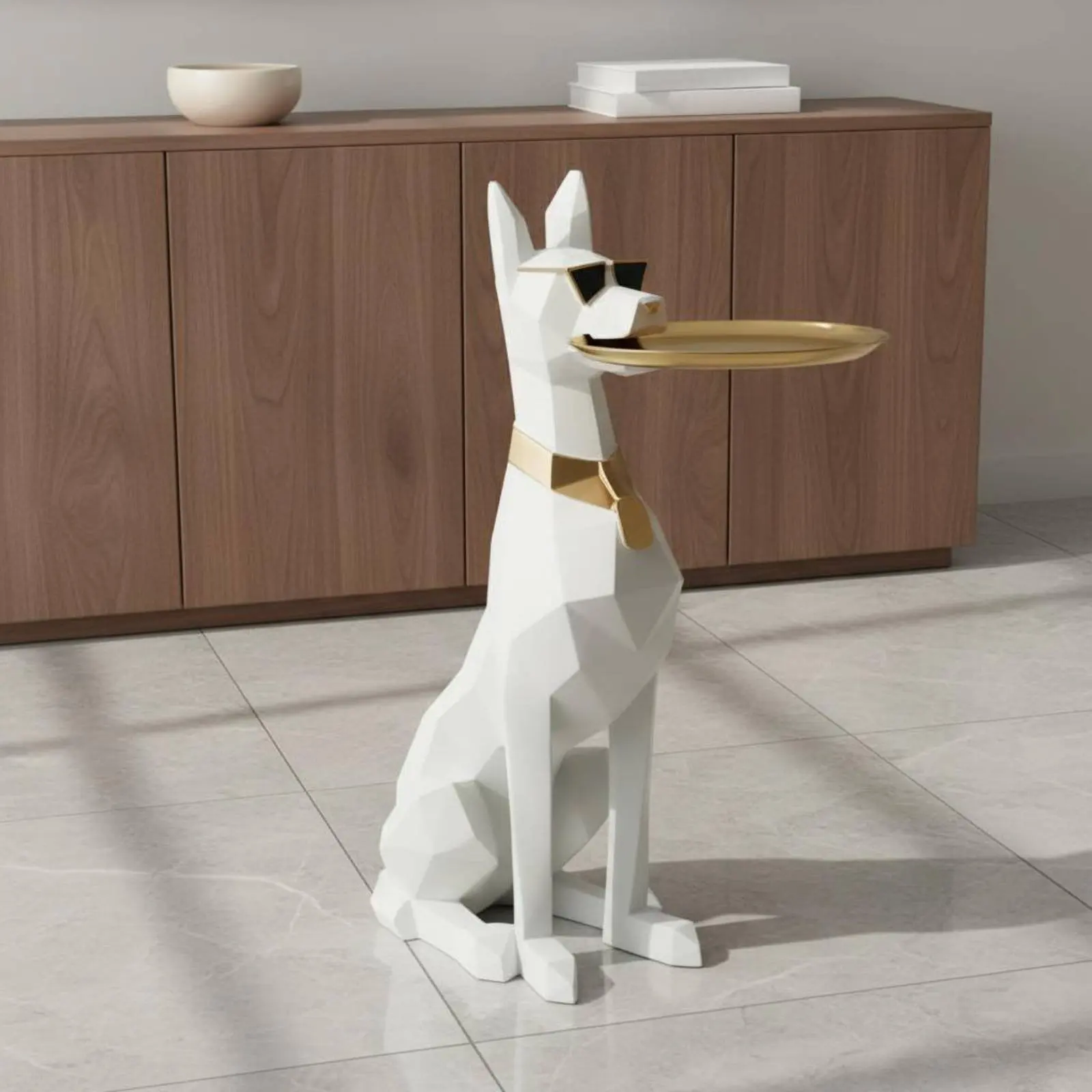 Doberman Statue Floor Standing Geometric Dog Sculpture House Ornament Resin Material Home Decor Stable Base for Entryway
Doberman Statue Floor Standing Geometric Dog Sculpture House Ornament Resin Material Home Decor Stable Base for Entryway