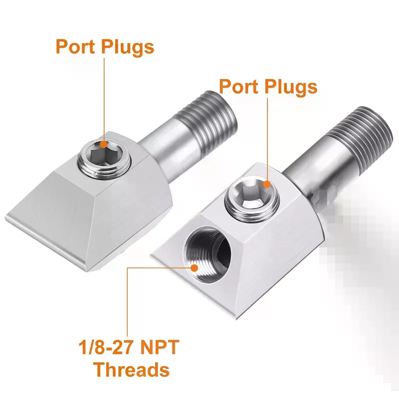 Industrial Oil Pressure Sensor Thread Adapter, For Small Block Engine Compatible, Stainless Steel 1/8-27 NPT Plug
Industrial Oil Pressure Sensor Thread Adapter, For Small Block Engine Compatible, Stainless Steel 1/8-27 NPT Plug