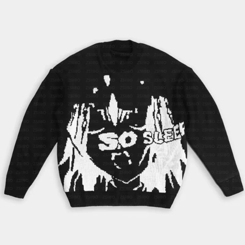 2000s American Punk Hip Hop Trend Casual Lazy Long Sleeved Knitwear Autumn Winter Fashion Women Oversize Pullover O Neck Sweater
2000s American Punk Hip Hop Trend Casual Lazy Long Sleeved Knitwear Autumn Winter Fashion Women Oversize Pullover O Neck Sweater