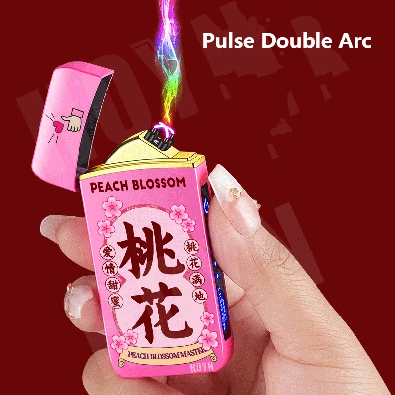 Double Arc Flameless Lighter Rechargeable Windproof USB LED Power Display Touch Sensor Lighter Electric Cigarette Men's Gifts
Double Arc Flameless Lighter Rechargeable Windproof USB LED Power Display Touch Sensor Lighter Electric Cigarette Men's Gifts