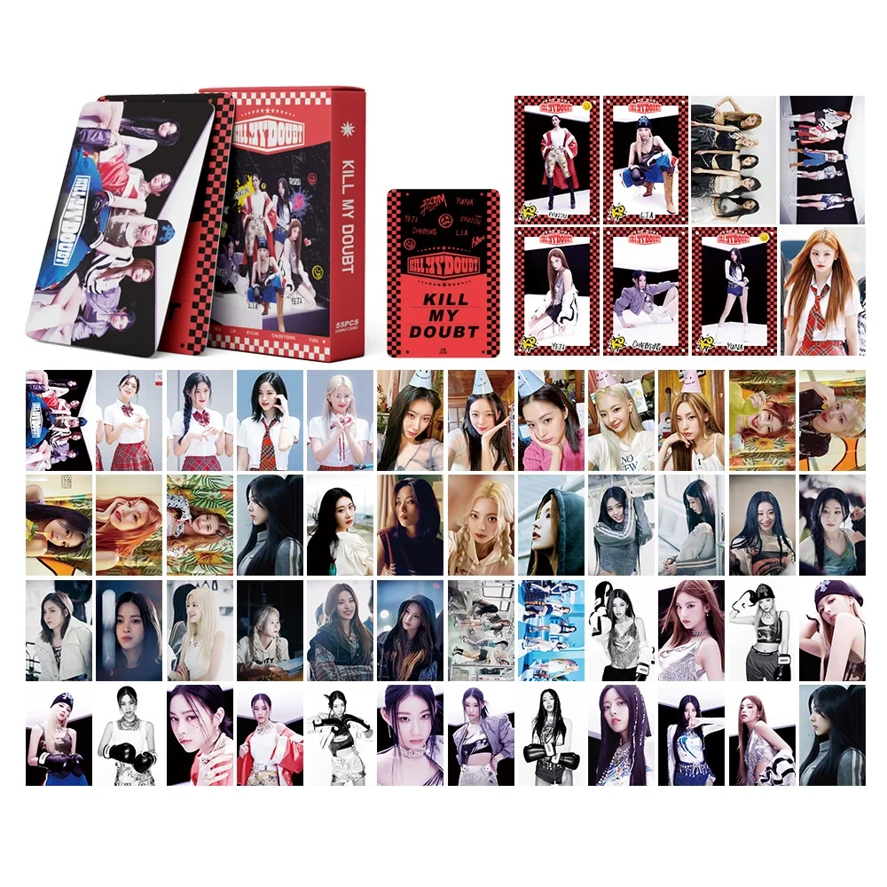 55 шт./коробка, фотокарточки Kpop ITZY из альбома Forever, Lomo-карточки CHECKMATE, подарок для мальчиков и девочек
55 шт./коробка, фотокарточки Kpop ITZY из альбома Forever, Lomo-карточки CHECKMATE, подарок для мальчиков и девочек