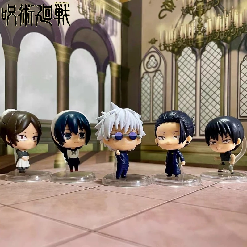 Bandai Gashapon Jujutsu Kaisen, капсульные игрушки, коллекция фигурок 05, милые кавайные Satoru Gojo Riko, очки с большой головой, стоячие фигурки 
Bandai Gashapon Jujutsu Kaisen, капсульные игрушки, коллекция фигурок 05, милые кавайные Satoru Gojo Riko, очки с большой головой, стоячие фигурки
