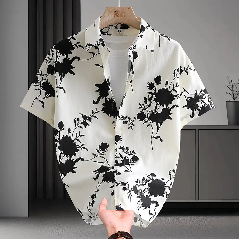 M-8XL large-sized, personalized, light luxury, high-count cotton, Hong Kong-style fashionable printed men's comfortable shirt
M-8XL large-sized, personalized, light luxury, high-count cotton, Hong Kong-style fashionable printed men's comfortable shirt